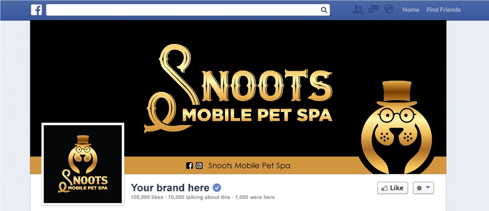 Snoots Mobile Pet Spa logo design by Boomstudioz