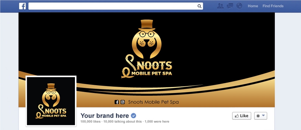 Snoots Mobile Pet Spa logo design by Boomstudioz