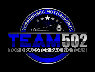 TEAM 502     TOPPENBERG MOTORSPORTS logo design by fastsev