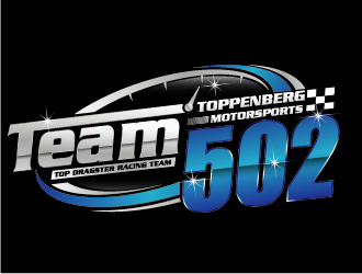 TEAM 502     TOPPENBERG MOTORSPORTS logo design by esso