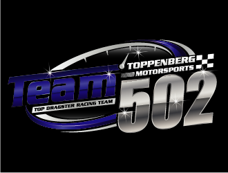 TEAM 502     TOPPENBERG MOTORSPORTS logo design by esso