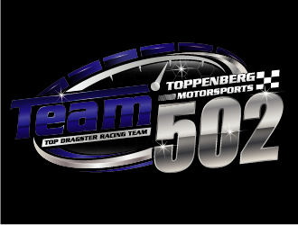 TEAM 502     TOPPENBERG MOTORSPORTS logo design by esso