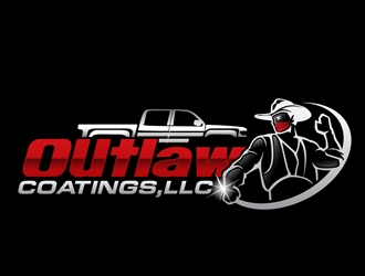 Outlaw Coatings, LLC logo design by DreamLogoDesign