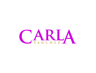 Carla Sánchez logo design by 6king
