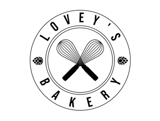 Loveys Bakery logo design by kunejo