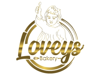 Loveys Bakery logo design by Upoops