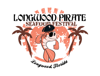Longwood Pirate Seafood Festival logo design by AmduatDesign