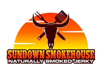 Sundown Smokehouse - Naturally Smoked Jerky logo design by ElonStark