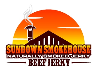 Sundown Smokehouse - Naturally Smoked Jerky logo design by ElonStark