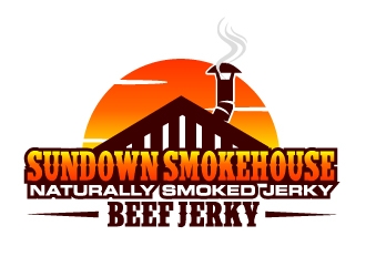 Sundown Smokehouse - Naturally Smoked Jerky logo design by ElonStark