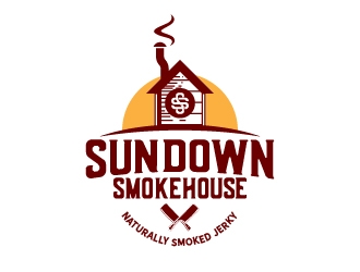 Sundown Smokehouse - Naturally Smoked Jerky logo design by hatma