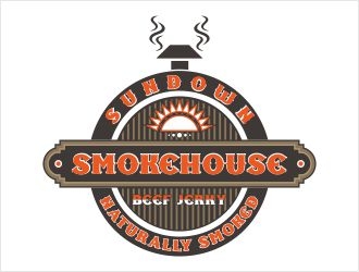 Sundown Smokehouse - Naturally Smoked Jerky logo design by ochatheangel