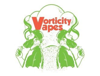 Voriticity Vapes logo design by heba