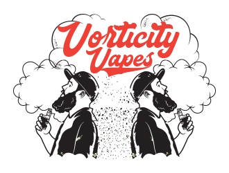 Voriticity Vapes logo design by heba