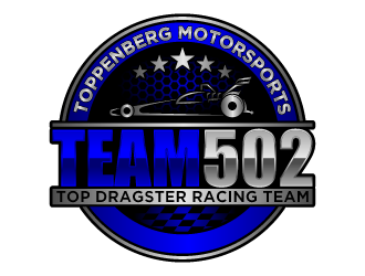 TEAM 502     TOPPENBERG MOTORSPORTS logo design by fastsev