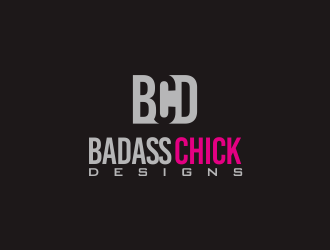 Badass Chick Designs logo design by YONK