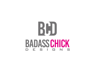 Badass Chick Designs logo design by YONK