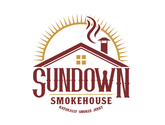 Sundown Smokehouse - Naturally Smoked Jerky logo design by logolady