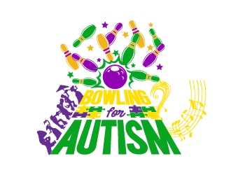 Bowling for Autism logo design by jaize