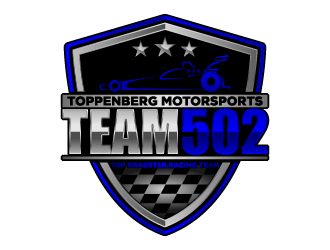 TEAM 502     TOPPENBERG MOTORSPORTS logo design by fastsev