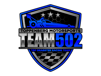 TEAM 502     TOPPENBERG MOTORSPORTS logo design by fastsev