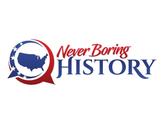 Never Boring History logo design by jaize