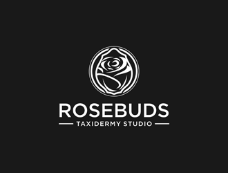 Rosebuds Taxidermy Studio logo design by alby