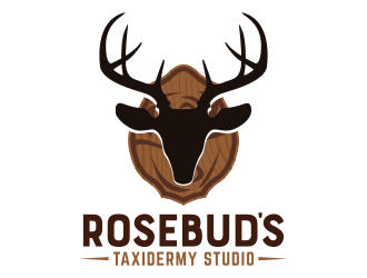 Rosebuds Taxidermy Studio logo design by Dakon