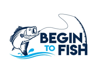 Begin To Fish logo design by usef44
