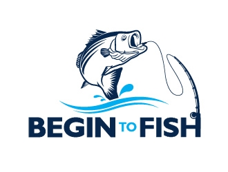 Begin To Fish logo design by usef44