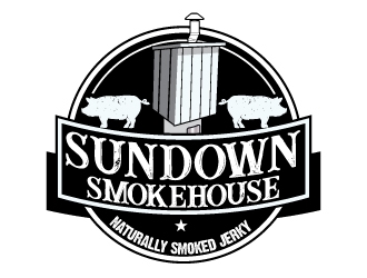 Sundown Smokehouse - Naturally Smoked Jerky logo design by Suvendu