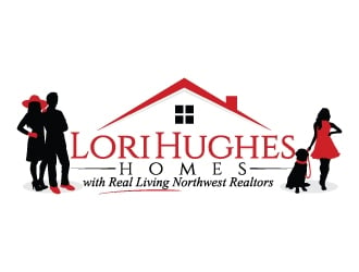 Lori Hughes Homes with Real Living Northwest Realtors logo design by jaize