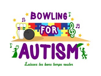 Bowling for Autism logo design by ksantirg