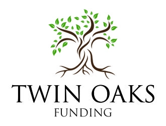 Twin Oaks Funding logo design by jetzu