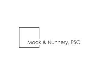 Moak & Nunnery, PSC logo design by naldart