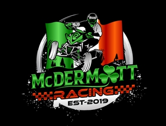 McDermott Racing logo design by DreamLogoDesign