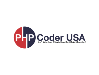 PHP Coder USA logo design by oke2angconcept