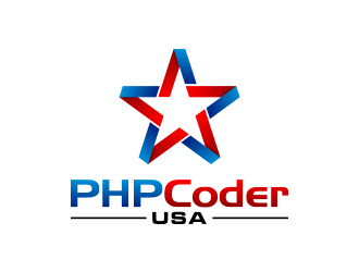 PHP Coder USA logo design by lexipej