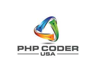 PHP Coder USA logo design by mhala