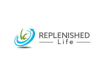 Replenished Life logo design by SOLARFLARE