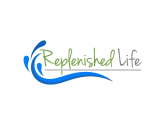 Replenished Life logo design by cybil