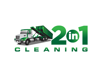 2 In 1 Cleaning  logo design by yurie