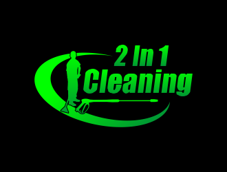 2 In 1 Cleaning  logo design by beejo