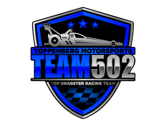 TEAM 502     TOPPENBERG MOTORSPORTS logo design by fastsev
