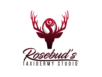 Rosebuds Taxidermy Studio logo design by reight