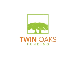 Twin Oaks Funding logo design by nikkl