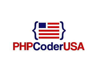 PHP Coder USA logo design by ElonStark