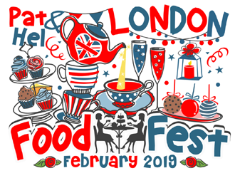 Pat & Hel London Food Fest February 2019 logo design by ingepro