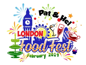 Pat & Hel London Food Fest February 2019 logo design by DreamLogoDesign