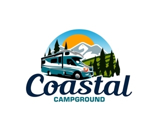 Coastal Campgrounds logo design by bougalla005